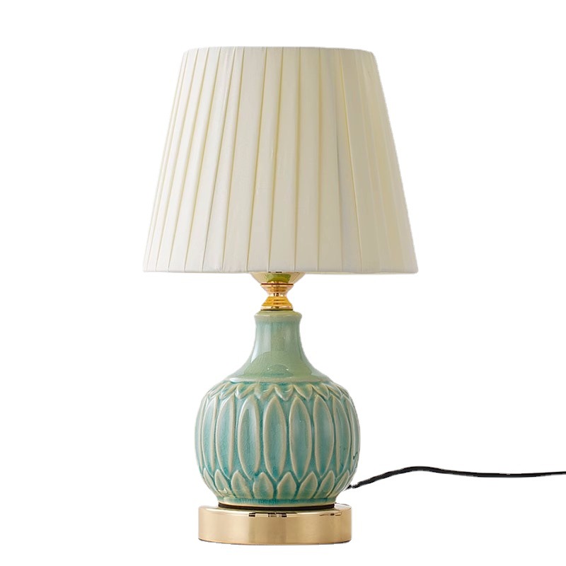 Desk Lamp - Touch American seramik masa lambası, yatak
