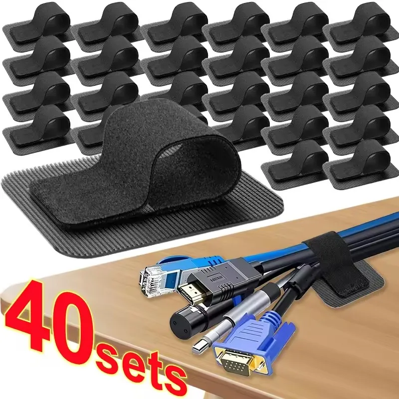 Desk Organizer - 4-40 Adetlik Kablo Düzenleme Seti: Masa