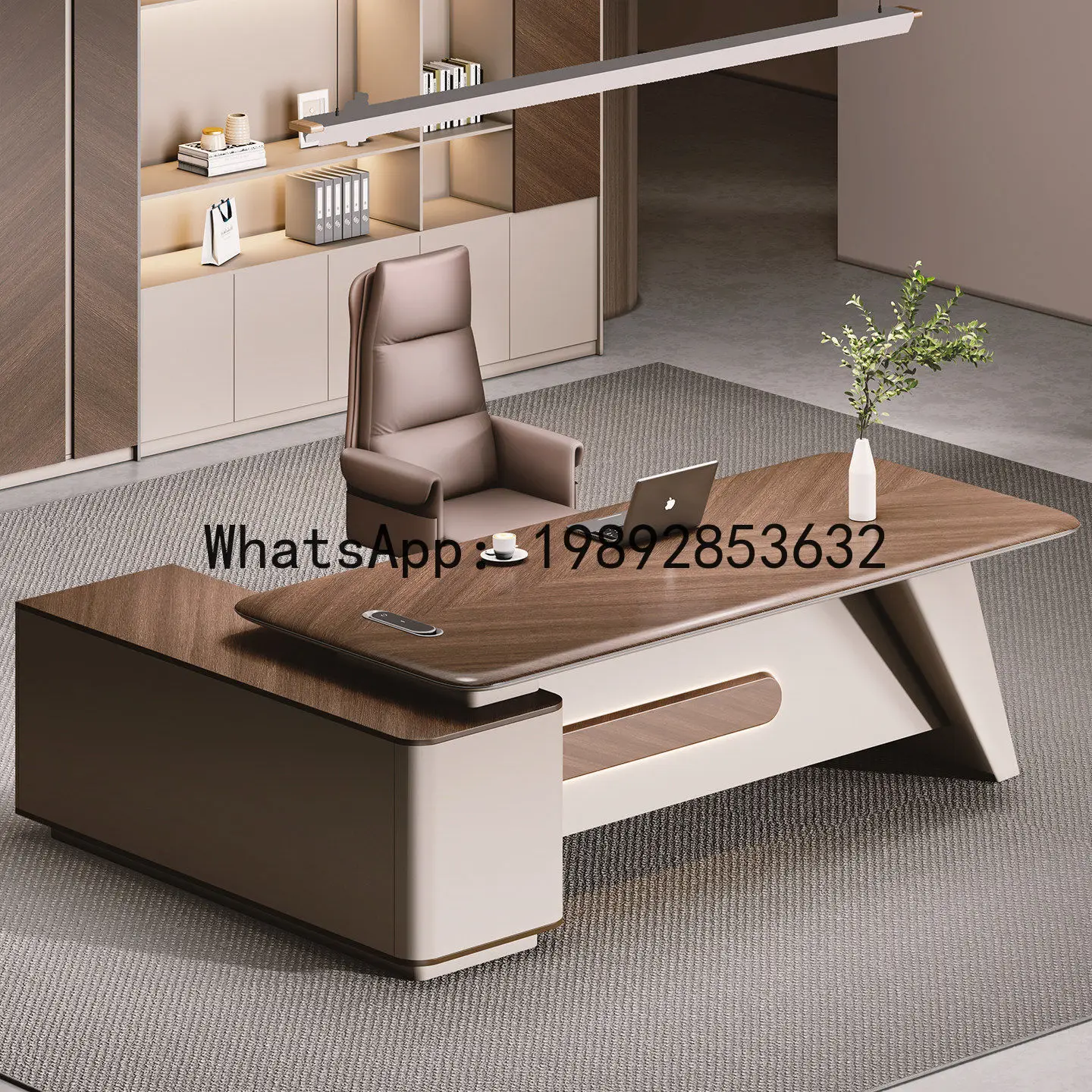 Office Chair - H5.15 Patron Ofis Masası Seti -