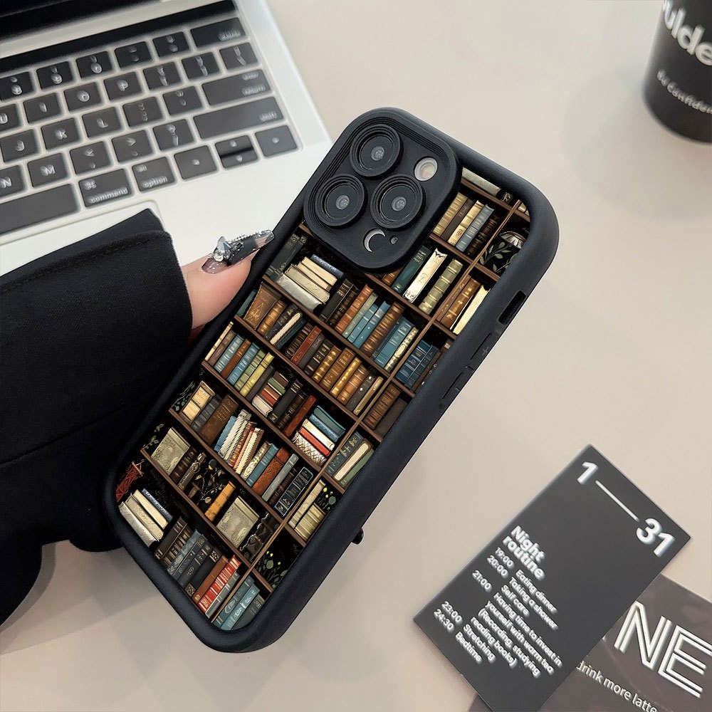 Bookshelf - Kitaplık Desenli Yaratıcı Telefon Kılıfı iPhone