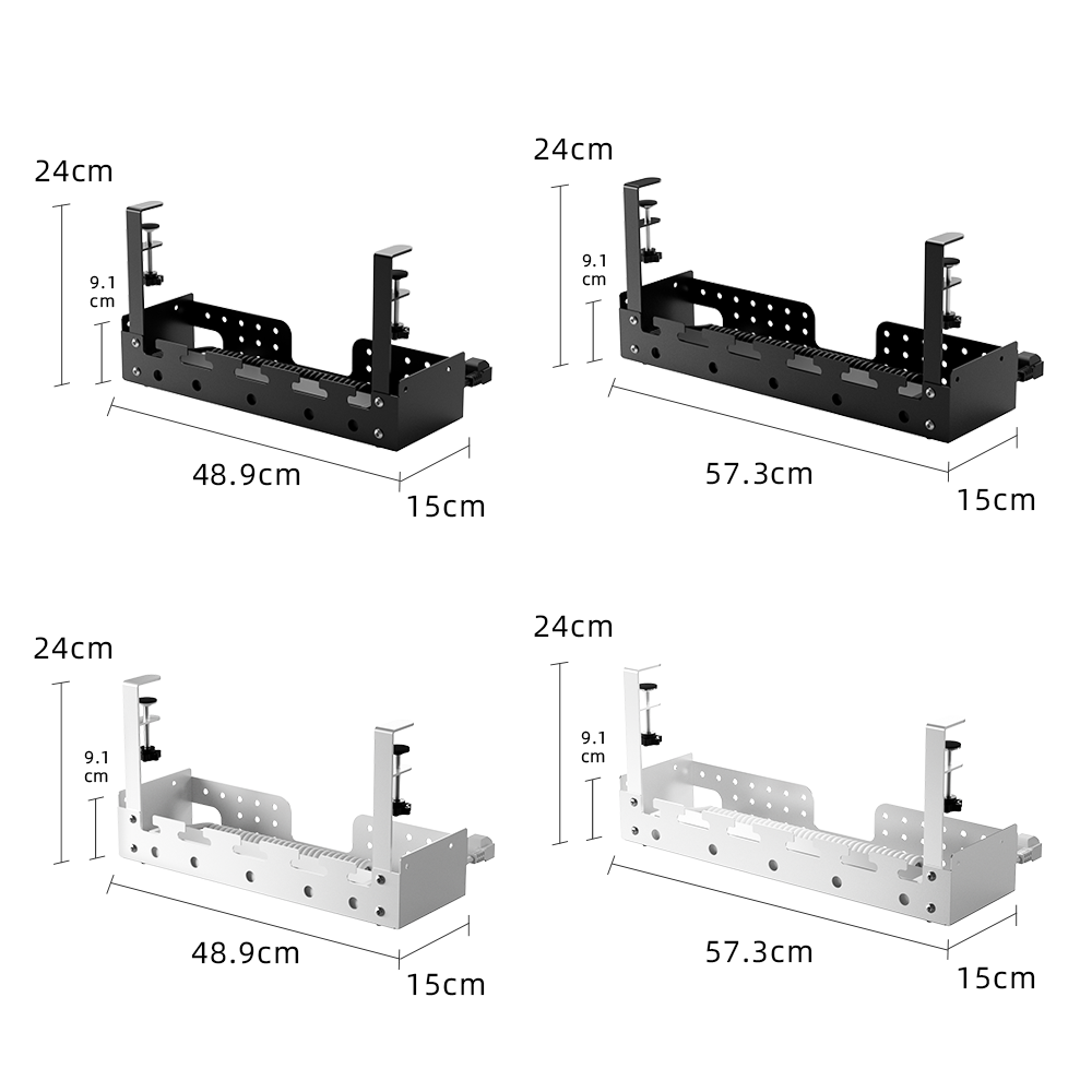 Desk Organizer - Delme Gerektirmeyen Masa Altı Kablo Düzenleyici,
