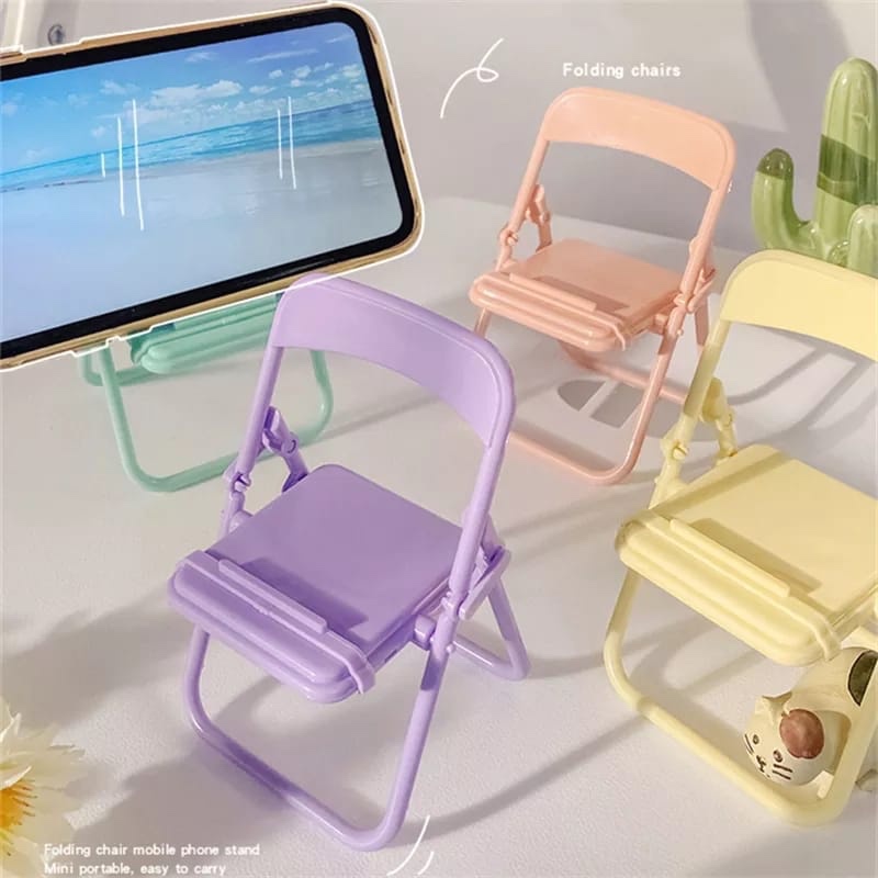 Office Stool - Sevimli Sandalye Telefon Tutucu Standı Yaratıcı