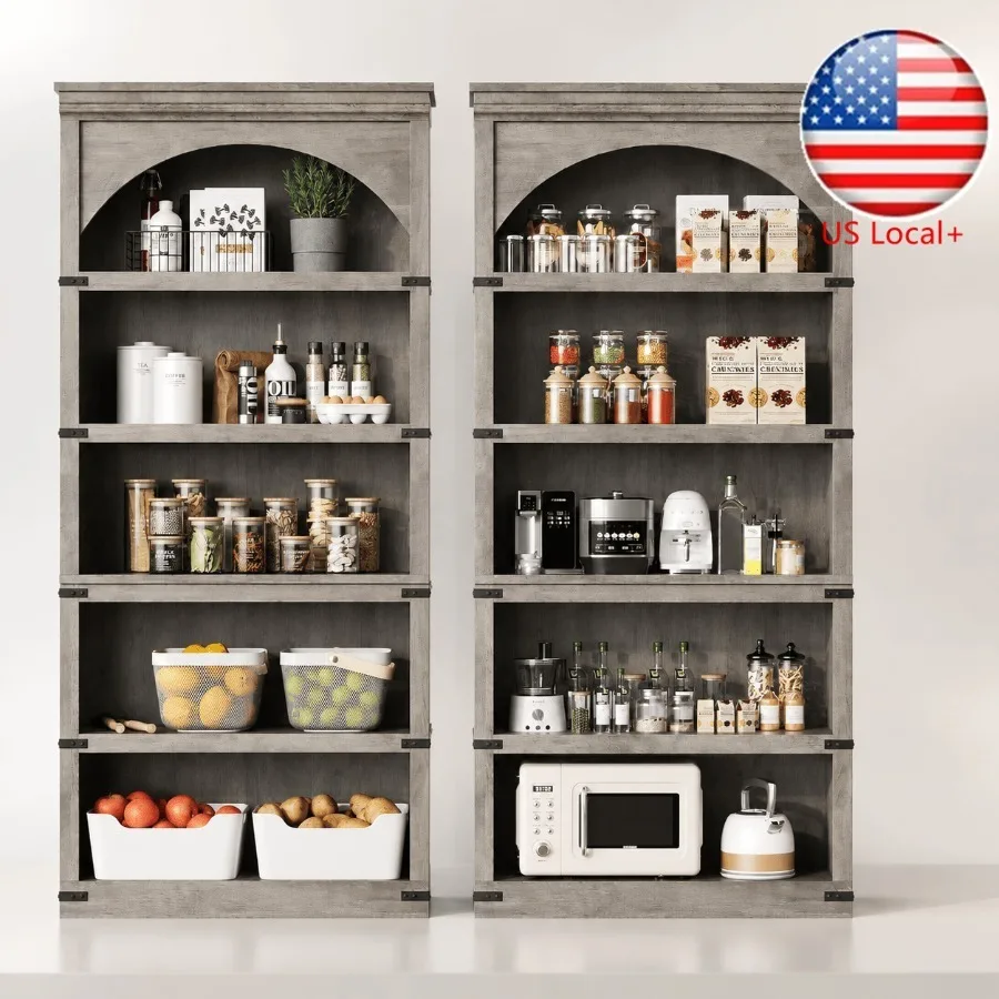 Bookshelf - 68,7 cm yüksekliğinde, kemerli, çiftlik evi