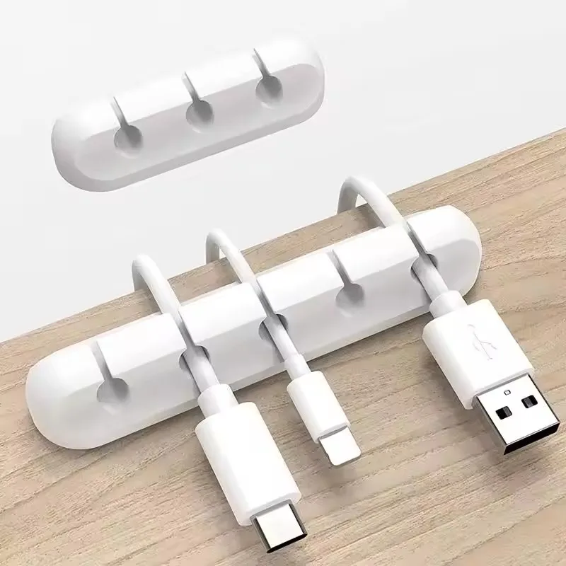 Desk Organizer - Silikon USB Kablo Düzenleyici USB Şarj