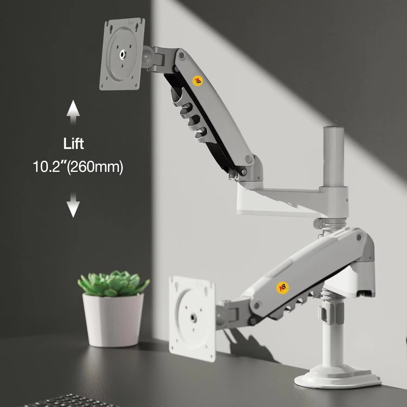 Monitor Stand - Çift Monitör Masaüstü Montaj Standı Tam