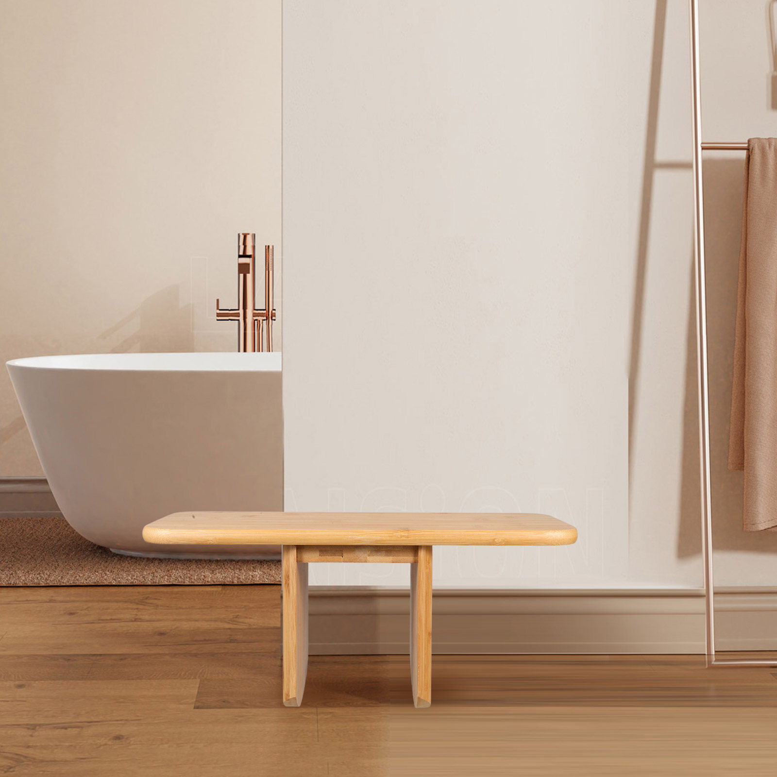 Office Stool - Bambu Tabure Taşınabilir Çok Fonksiyonlu Sandalye