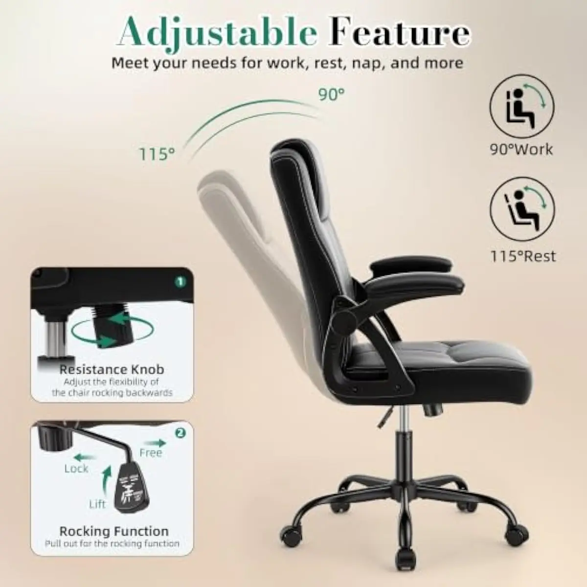 360 derece dönebilen tabanı ve - Office Chair incelemesi ve fiyatı