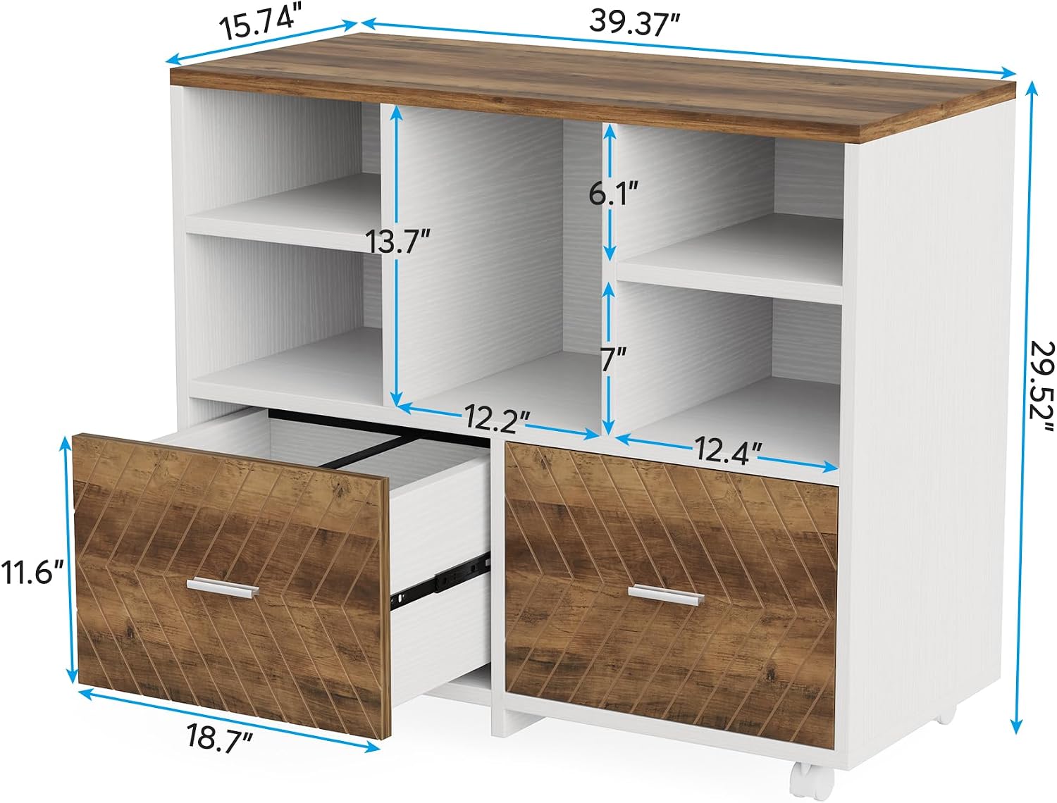 2 Çekmeceli Ahşap Dosya Dolabı - Printer Stand incelemesi ve fiyatı