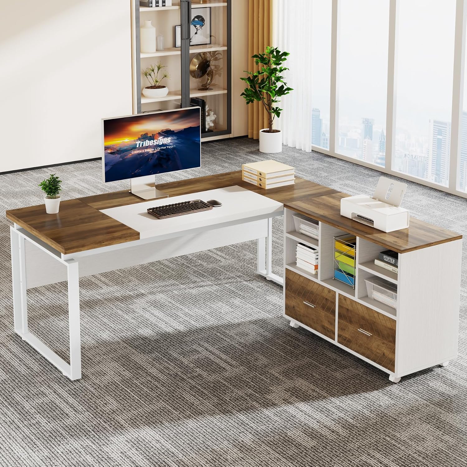 2 Çekmeceli Ahşap Dosya Dolabı - Printer Stand incelemesi ve fiyatı