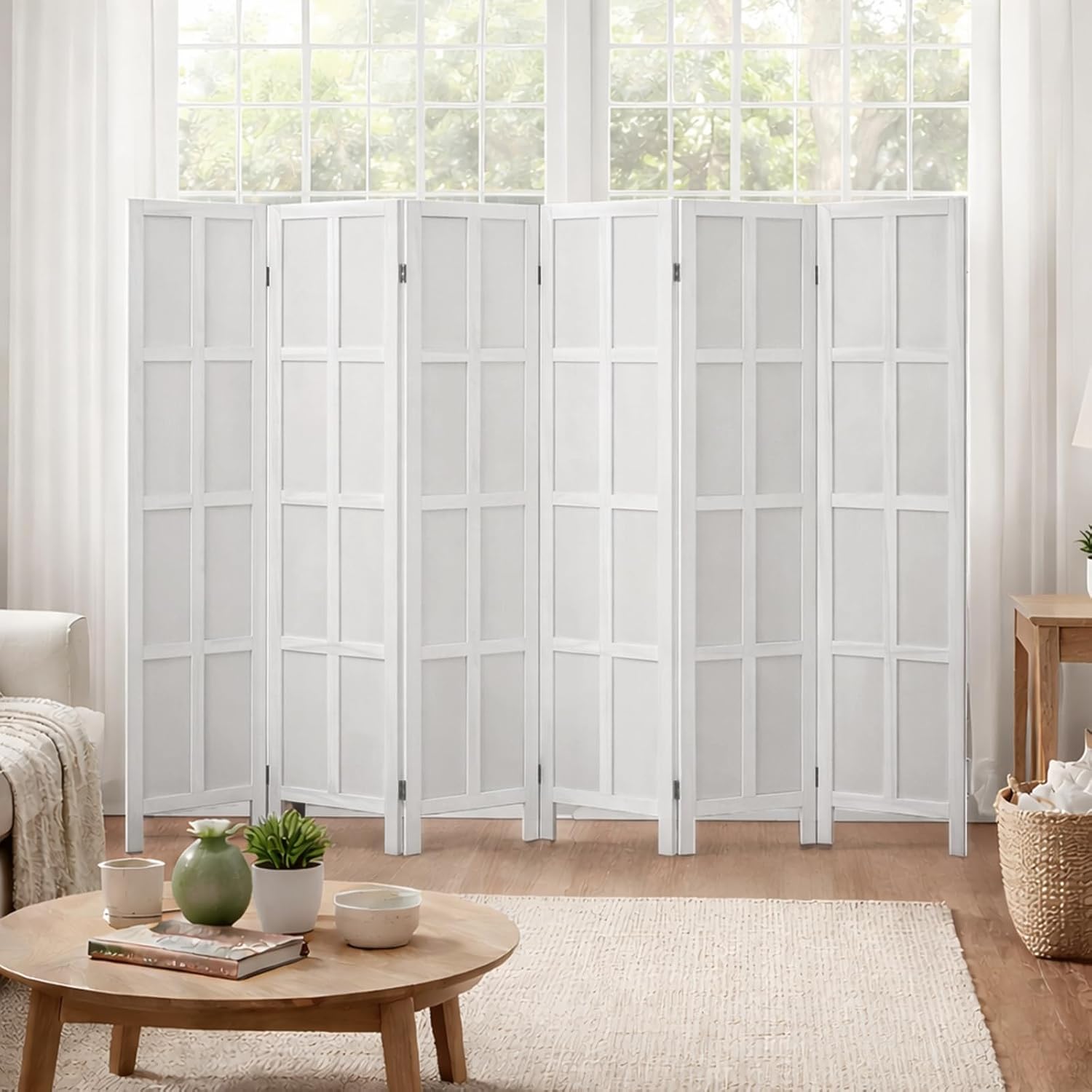 6 Panel Ahşap Oda Bölücü ve Ka - Partition Screen Divider incelemesi ve fiyatı
