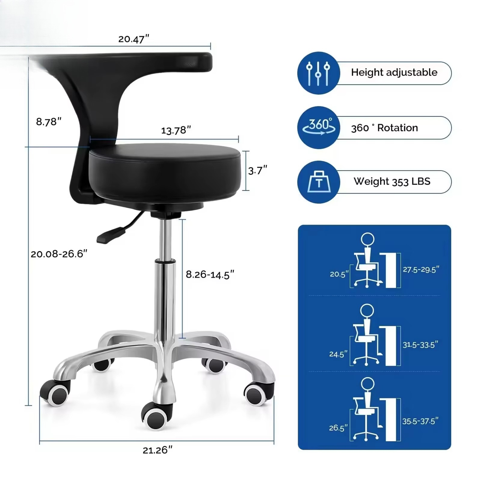 İskandinav Minimalist Ticari T - Office Stool incelemesi ve fiyatı