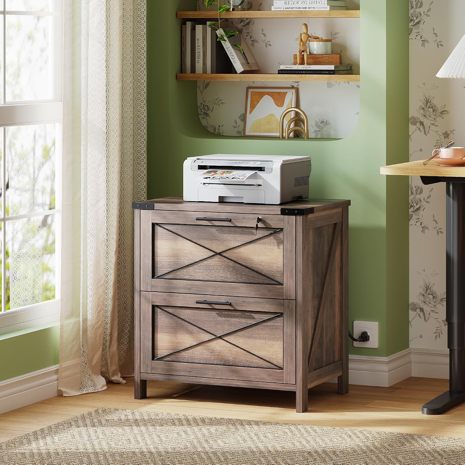 Ahşap Yan Dosya Dolabı, 2 Çekm - Printer Stand incelemesi ve fiyatı