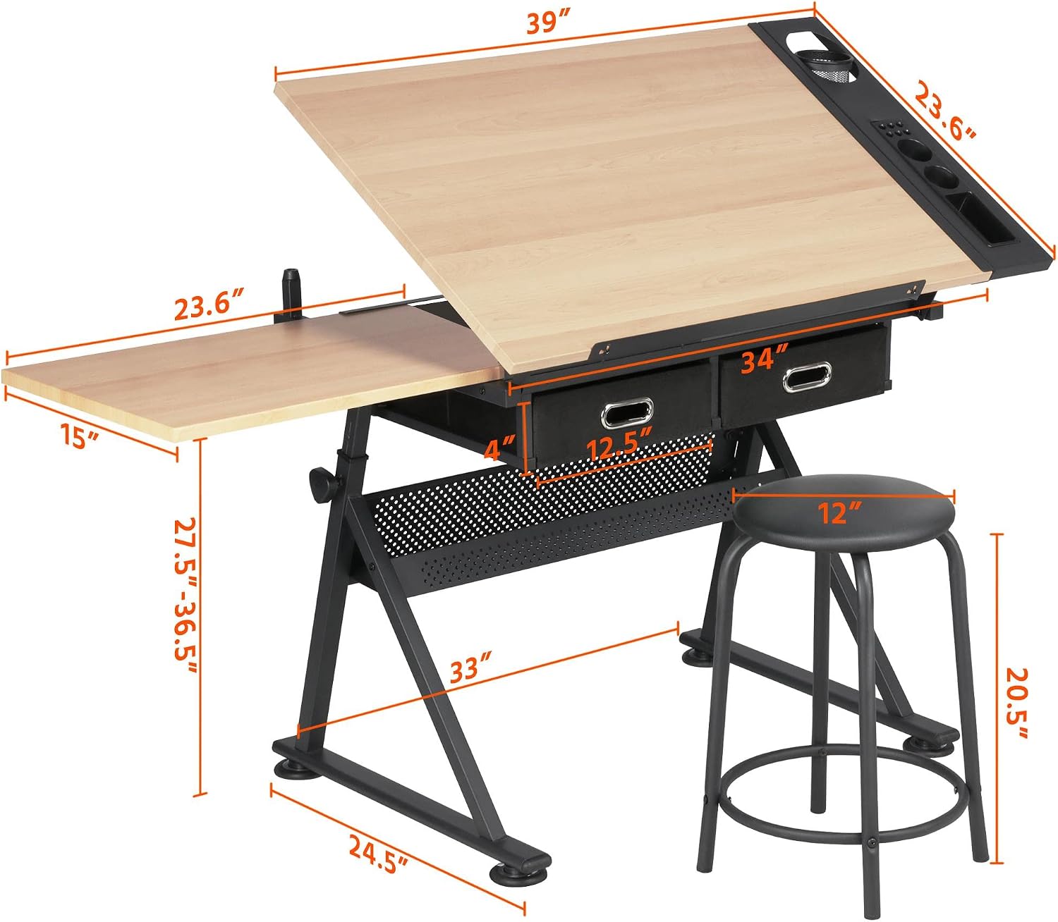 Ayarlanabilir Çizim Masası, Uy - Office Stool incelemesi ve fiyatı