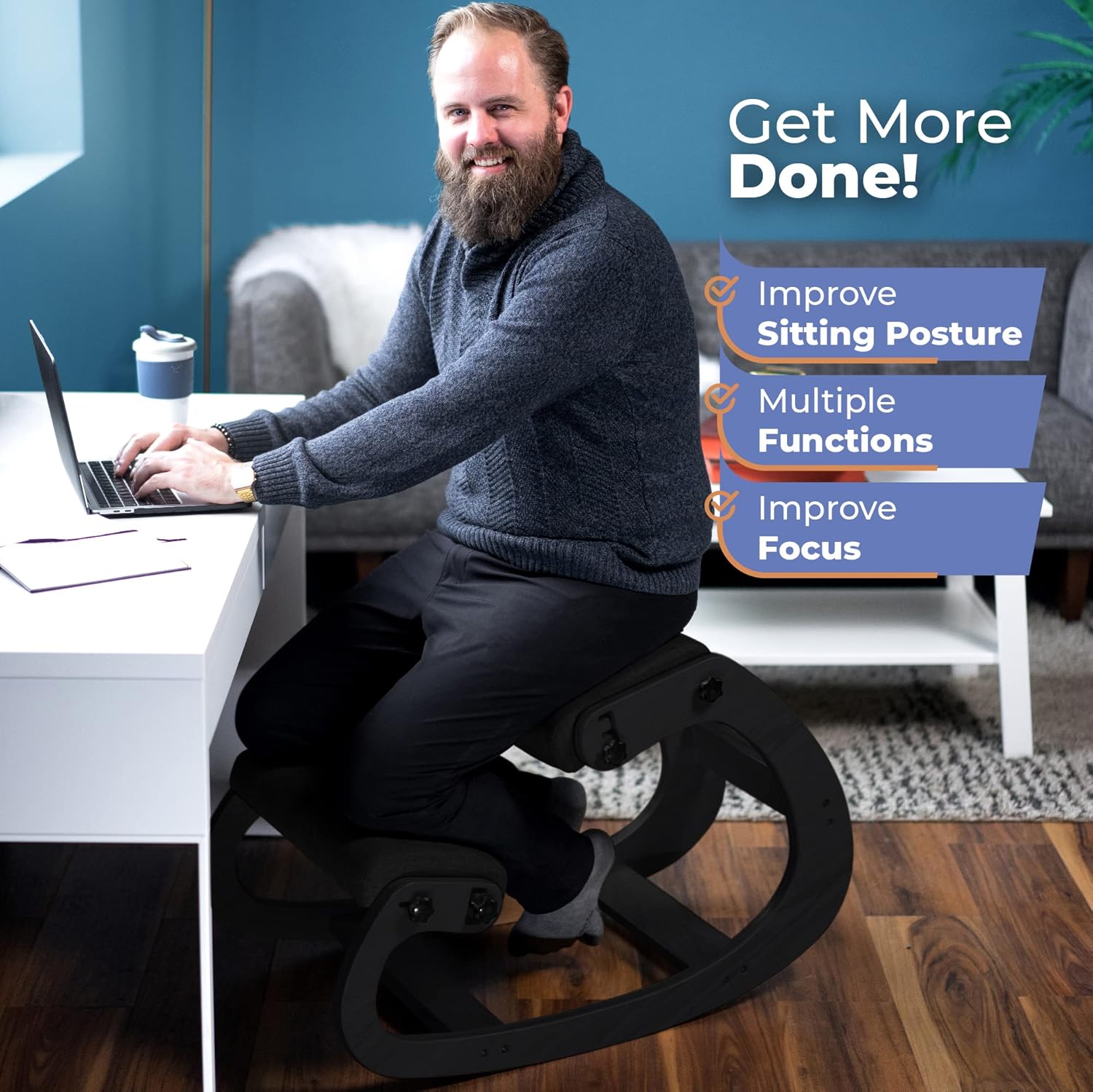 Ergonomik Ahşap Diz Çökme Kolt - Office Stool incelemesi ve fiyatı