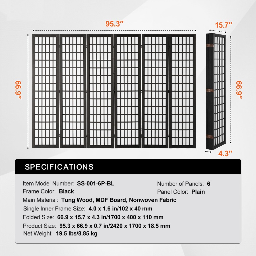 6 Panel Japon Oda Bölücü Katla - Partition Screen Divider incelemesi ve fiyatı