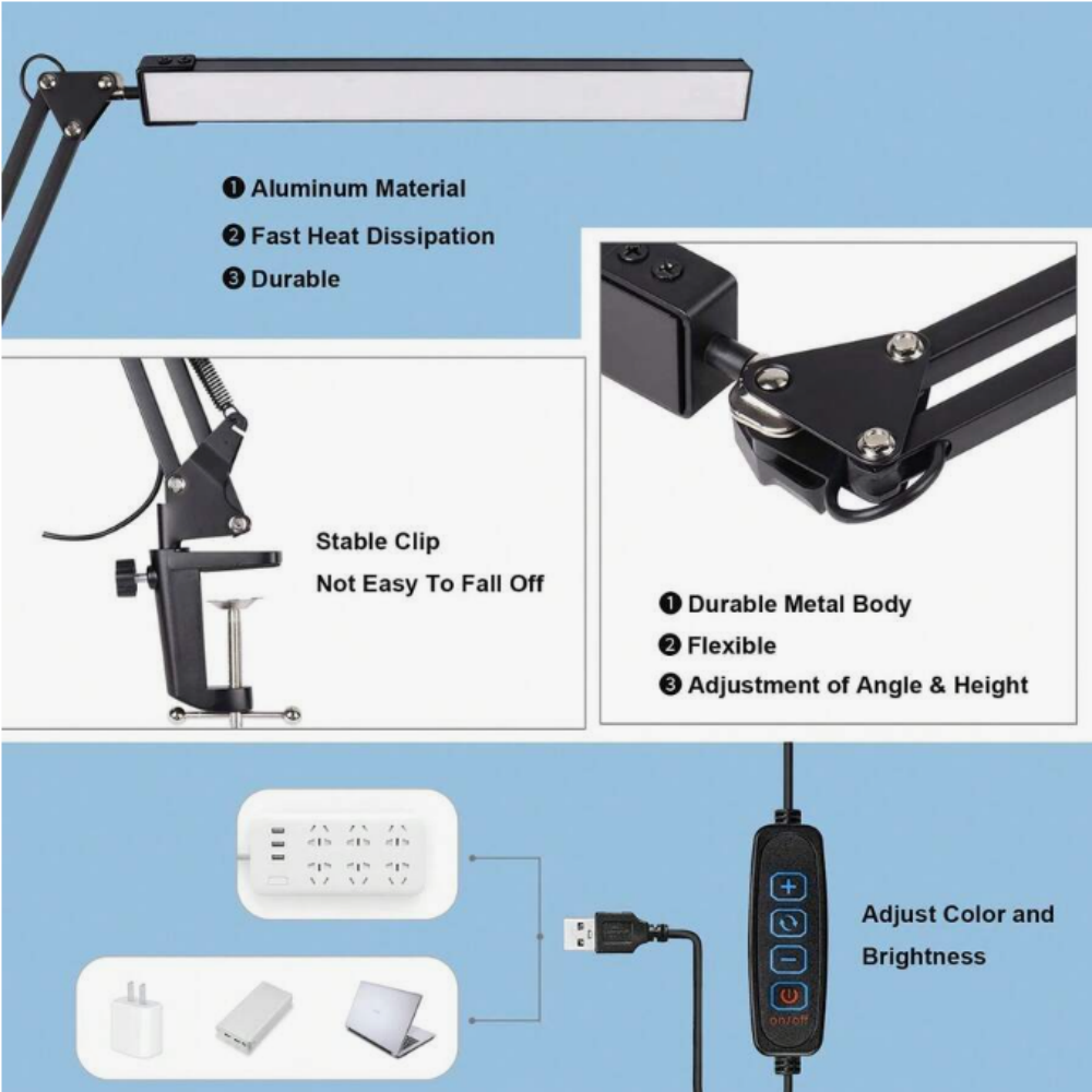 Ev İçin LED Masa Lambası, Okum - Desk Lamp incelemesi ve fiyatı