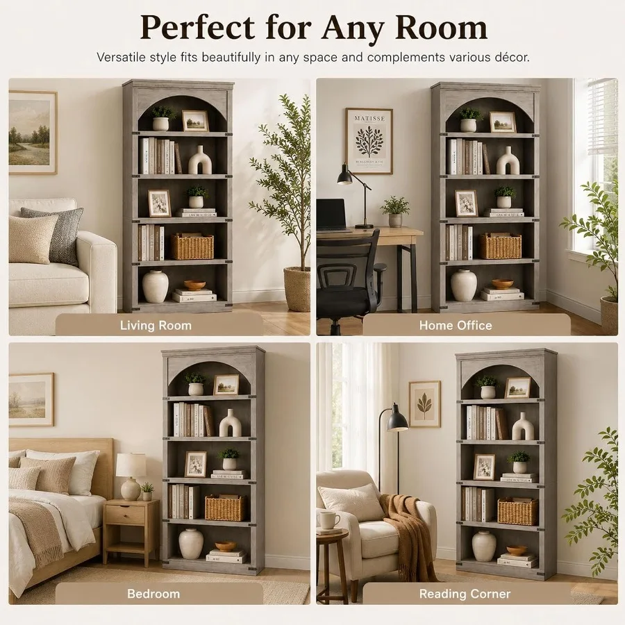 68,7 cm yüksekliğinde, kemerli - Bookshelf incelemesi ve fiyatı